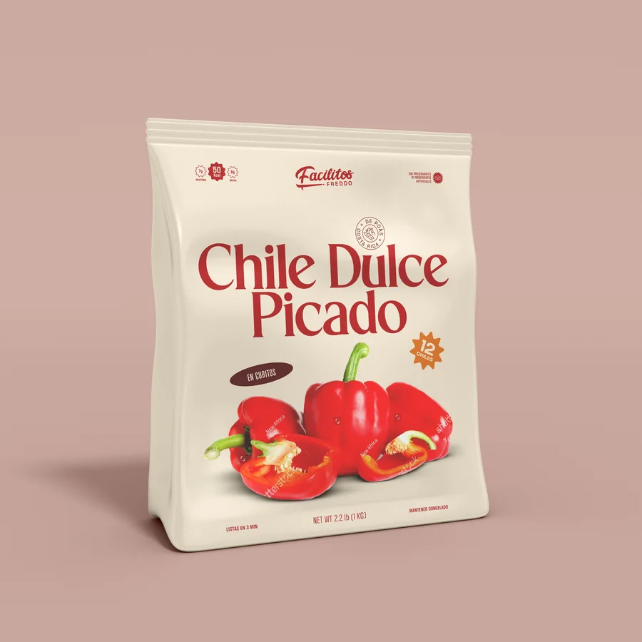 Empaque de Chile Dulce Picado — Facilitos Freddo