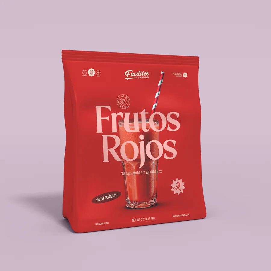 Empaque de Frutos Rojos — Facilitos Freddo